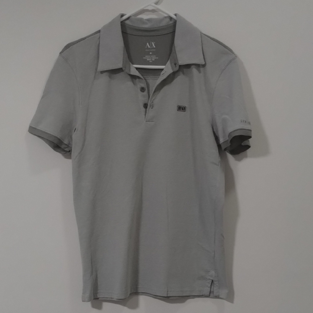 Armani Exchange Gray Polo Shirt for Men